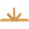 Ekena Millwork Saratoga Rough Sawn Timber Gable Bracket, Western Red Cedar, 84"W x 56"H x 6"D x 6"F, 16/12 Pitch GBW084X56X0606SAR00RWR - alternate 4